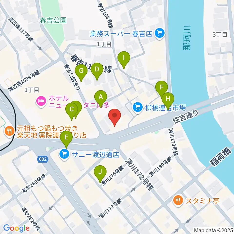ファインギターズ周辺の駐車場・コインパーキング一覧地図