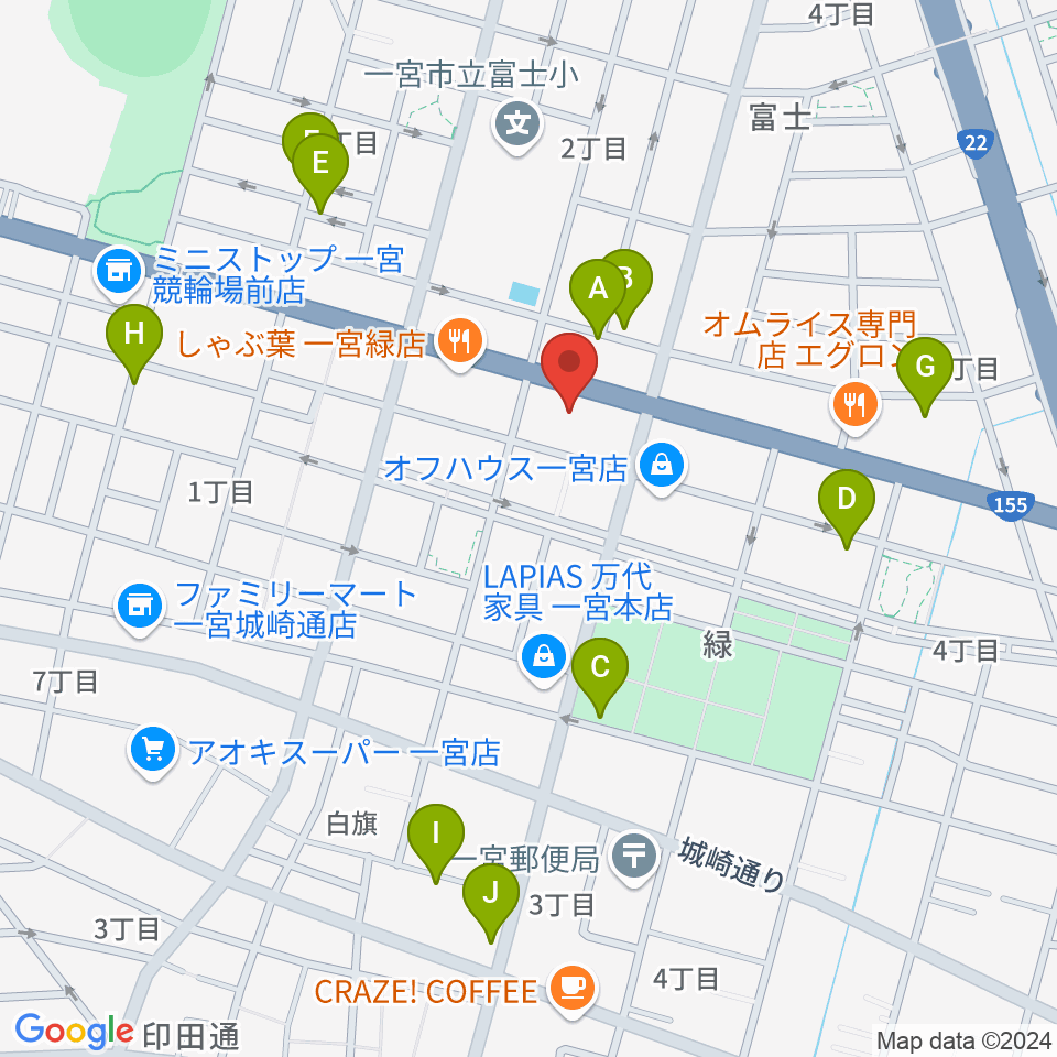 大森楽器周辺の駐車場・コインパーキング一覧地図