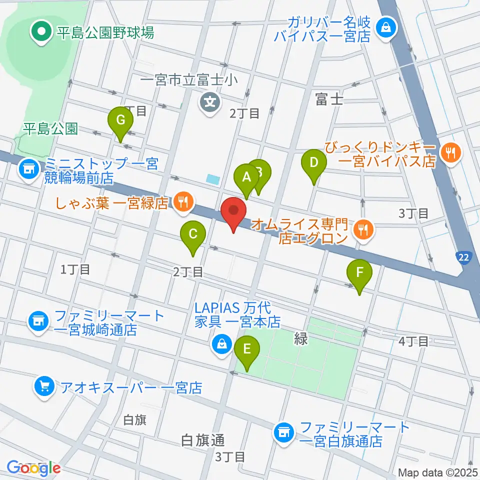 大森楽器周辺の駐車場・コインパーキング一覧地図