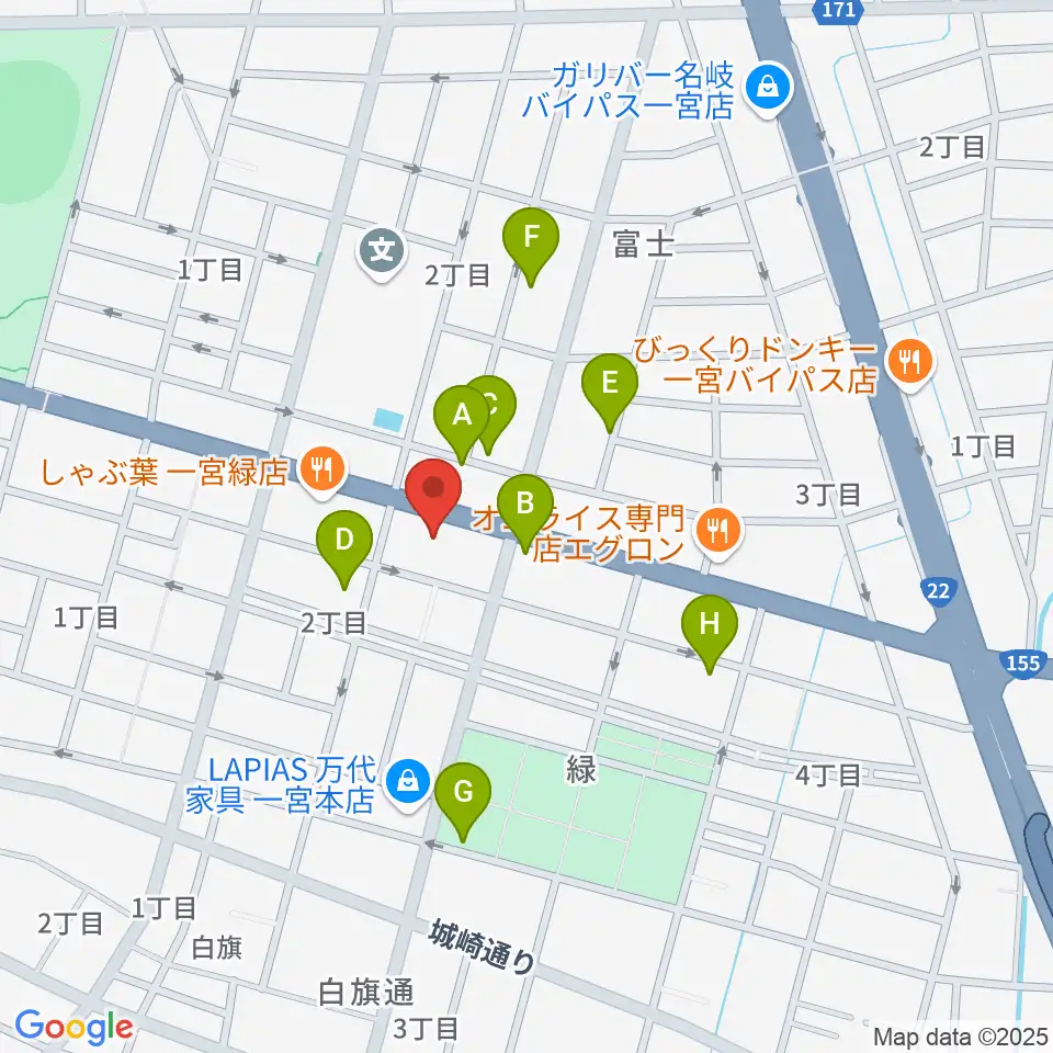 大森楽器周辺の駐車場・コインパーキング一覧地図