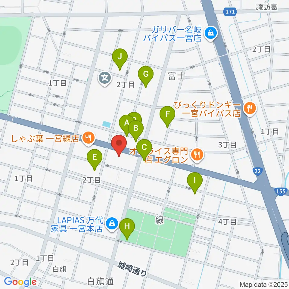 大森楽器周辺の駐車場・コインパーキング一覧地図