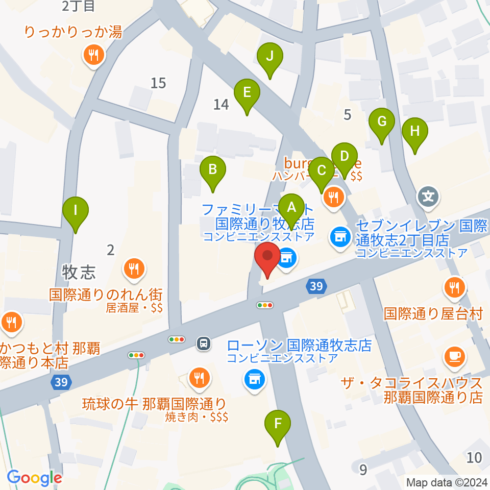 丸高楽器店周辺の駐車場・コインパーキング一覧地図