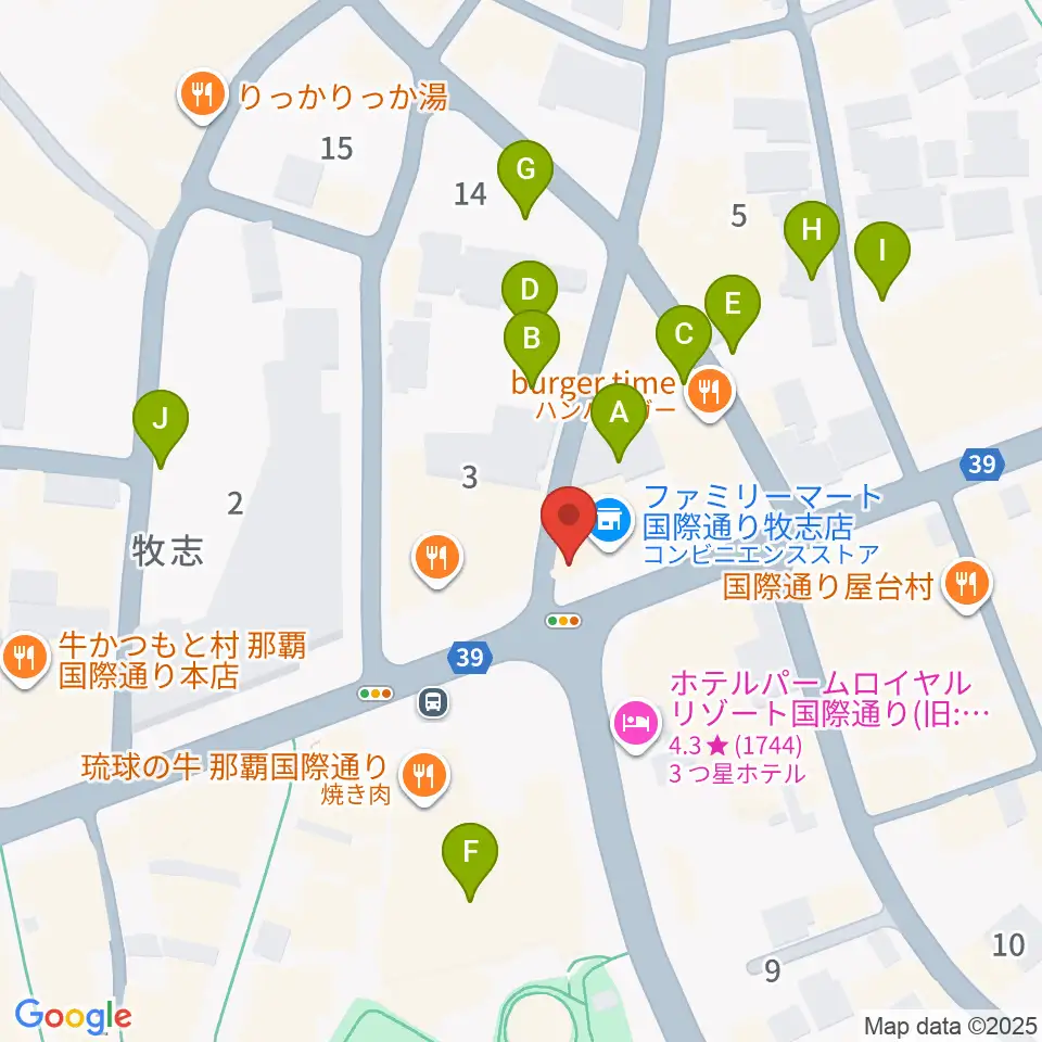 丸高楽器店周辺の駐車場・コインパーキング一覧地図