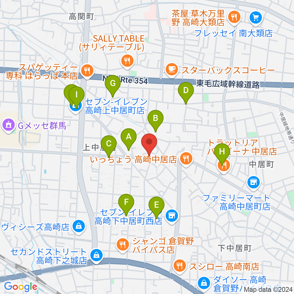 ミュージカルボックス周辺の駐車場・コインパーキング一覧地図