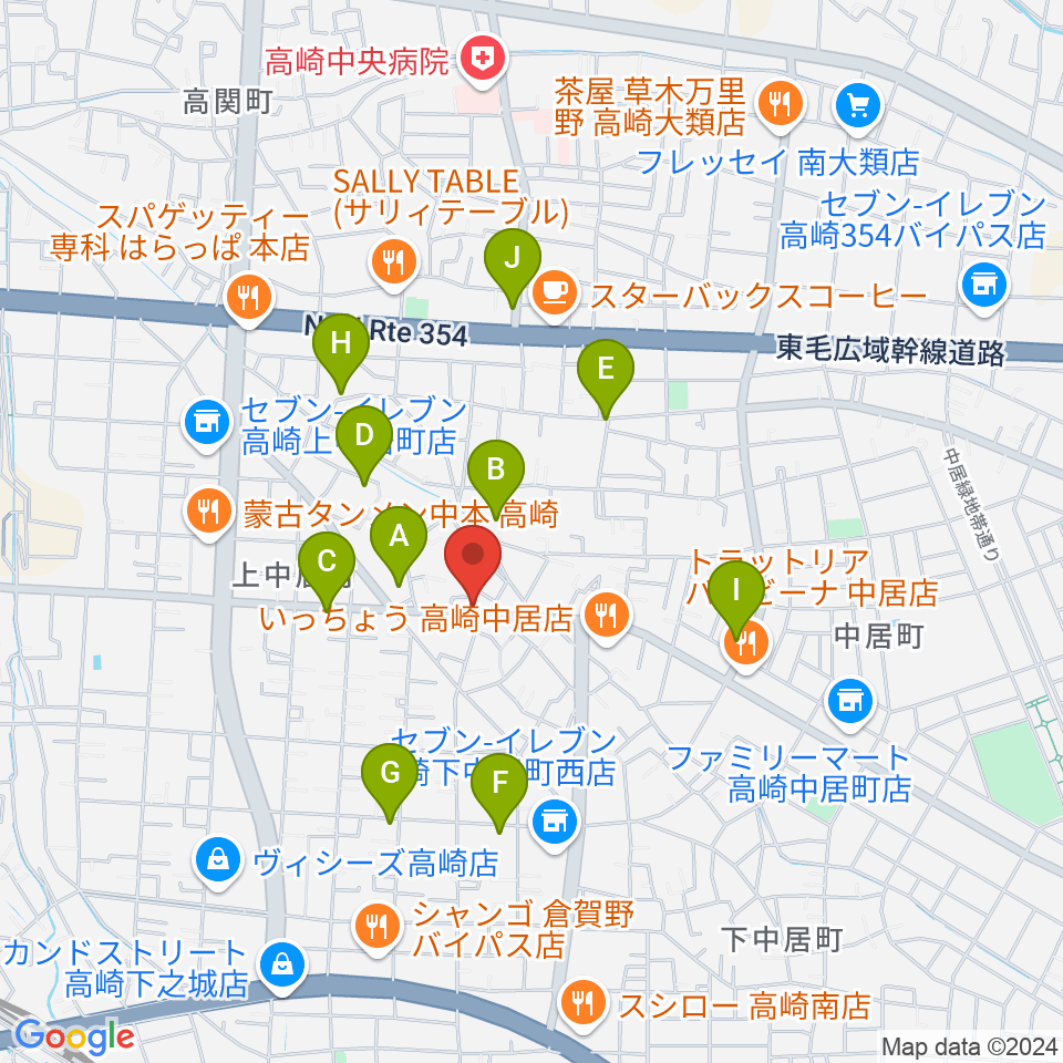 ミュージカルボックス周辺の駐車場・コインパーキング一覧地図