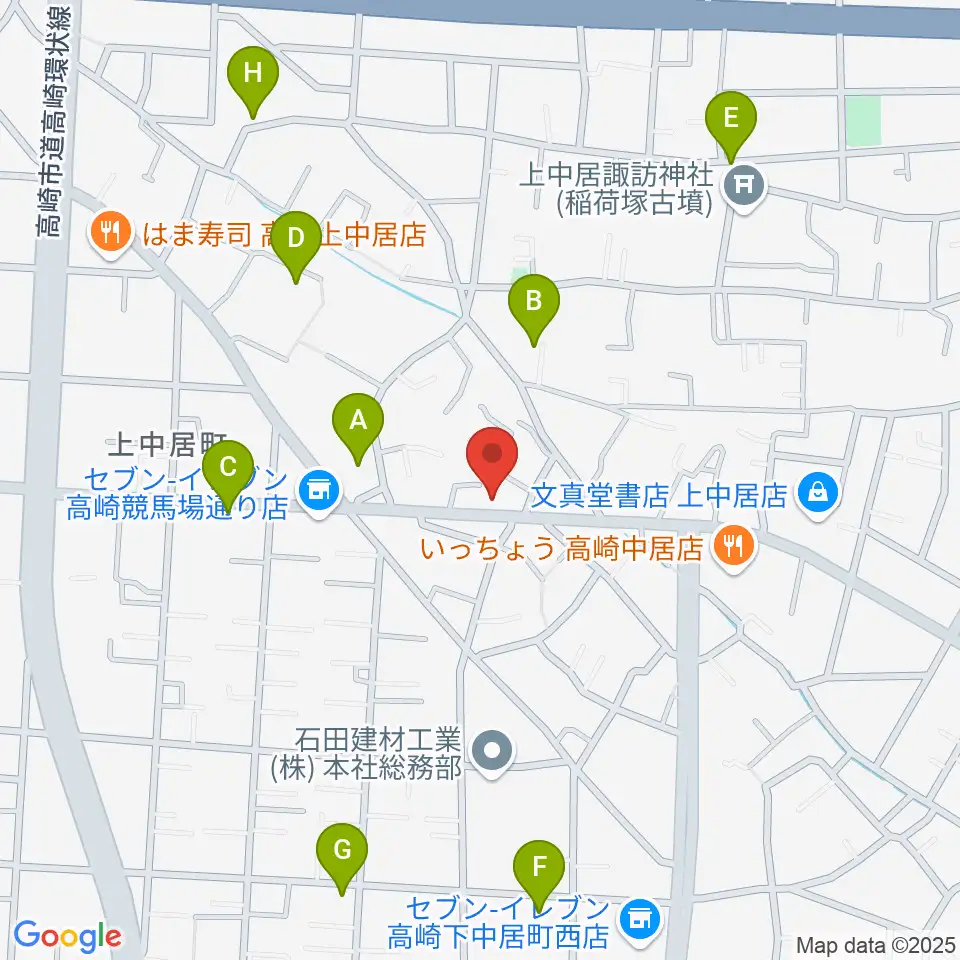 ミュージカルボックス周辺の駐車場・コインパーキング一覧地図