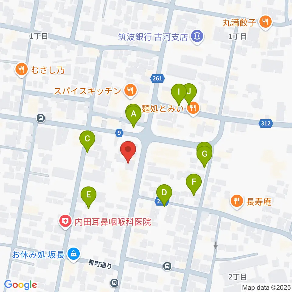 ギンゲツ楽器周辺の駐車場・コインパーキング一覧地図