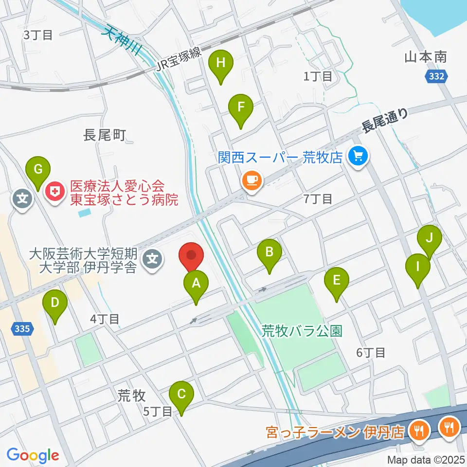 大阪芸術大学短期大学部メディア・芸術学科周辺の駐車場・コインパーキング一覧地図
