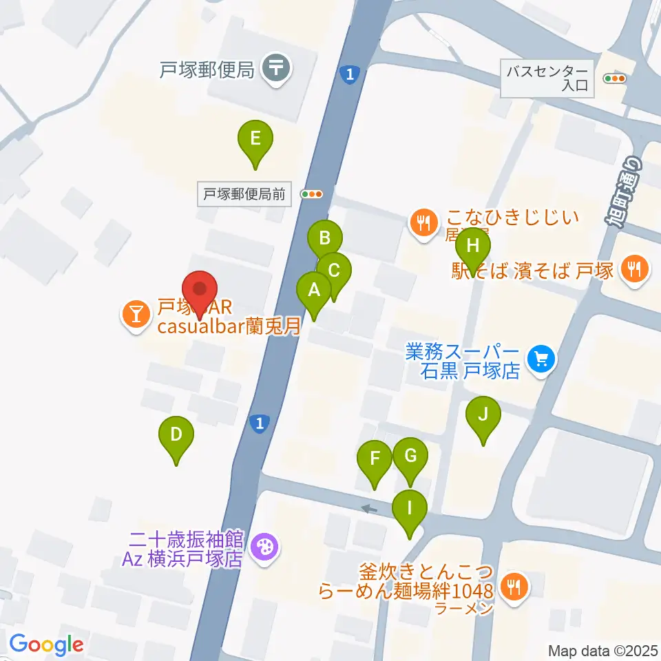 戸塚ファーストアヴェニュー周辺の駐車場・コインパーキング一覧地図