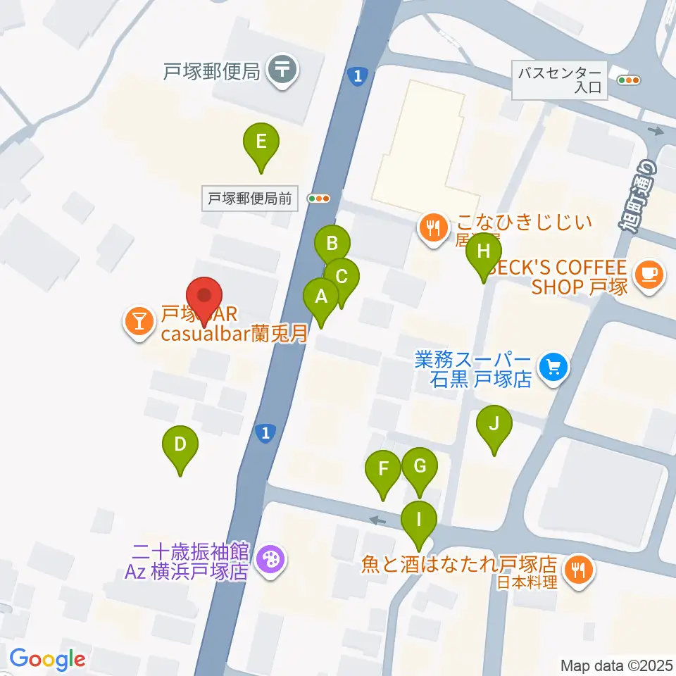 戸塚ファーストアヴェニュー周辺の駐車場・コインパーキング一覧地図