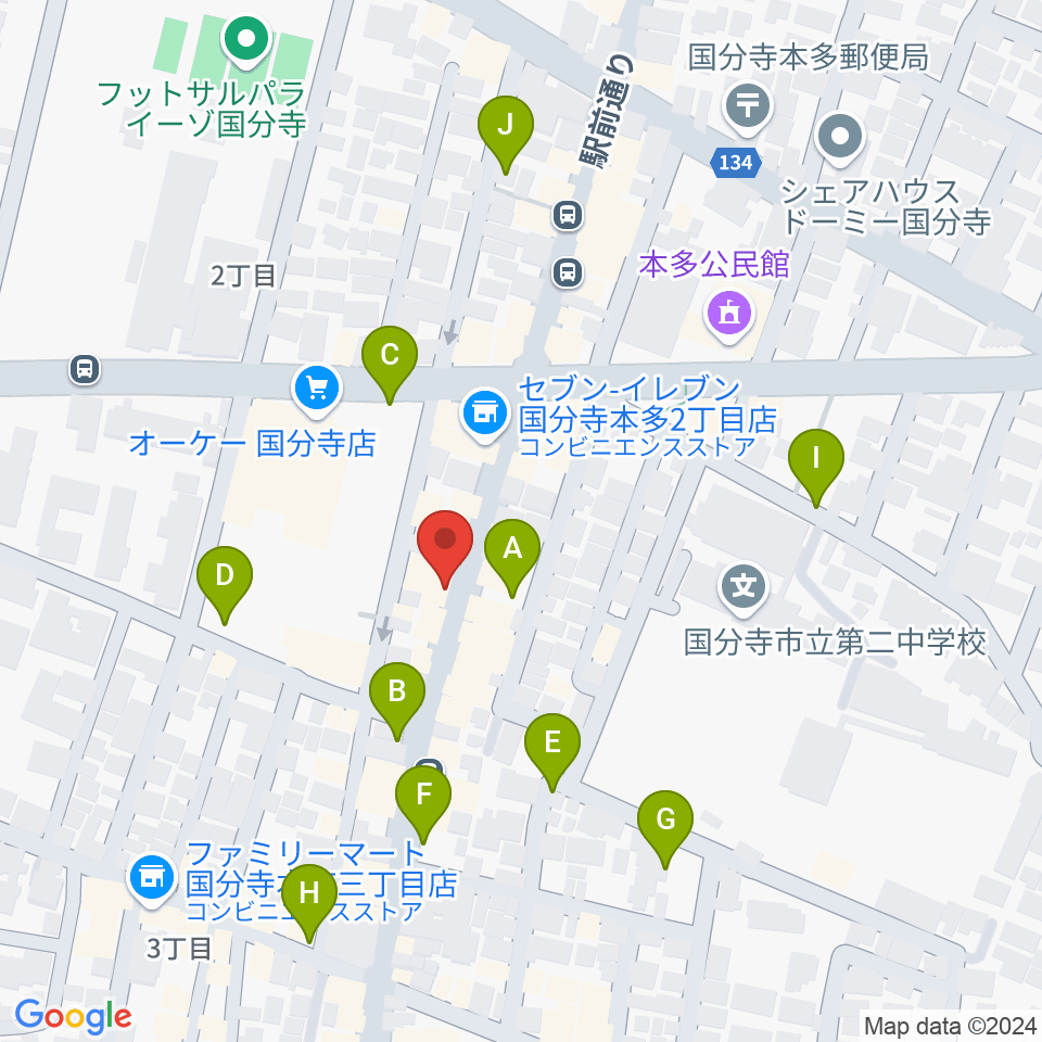 ファーストアヴェニュースタジオ周辺の駐車場・コインパーキング一覧地図