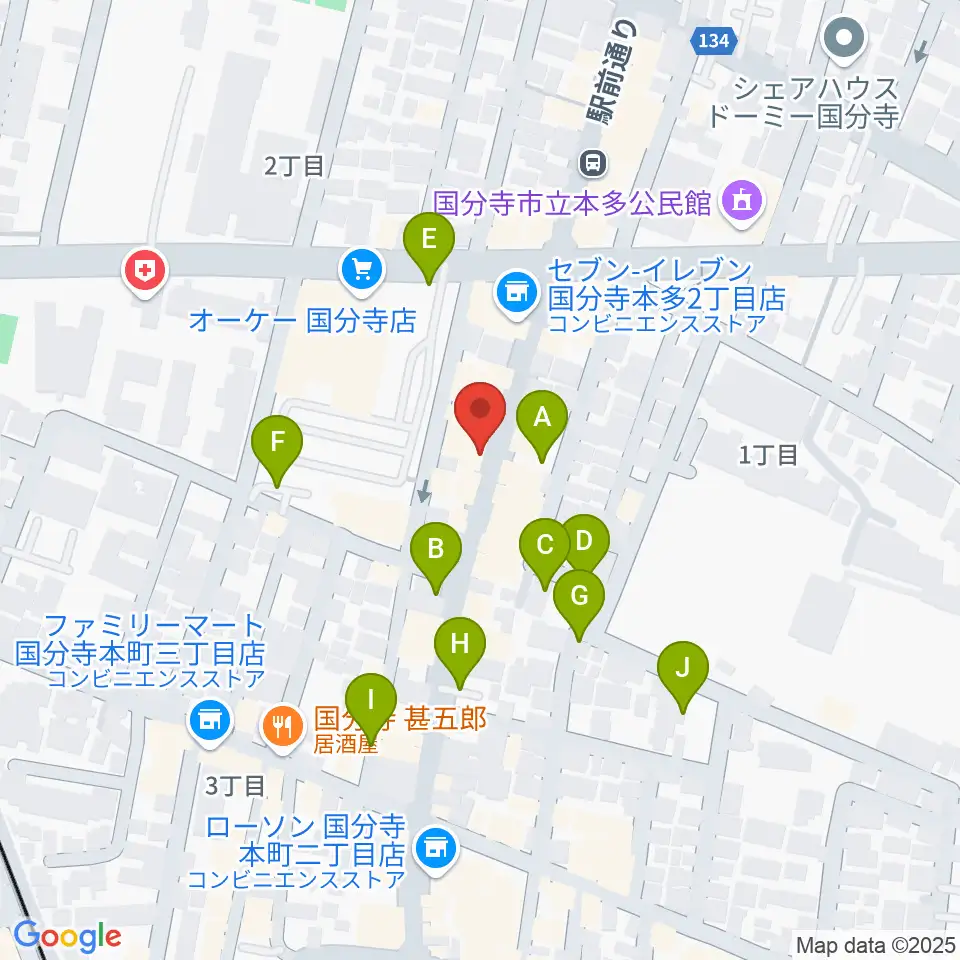 ファーストアヴェニュースタジオ周辺の駐車場・コインパーキング一覧地図