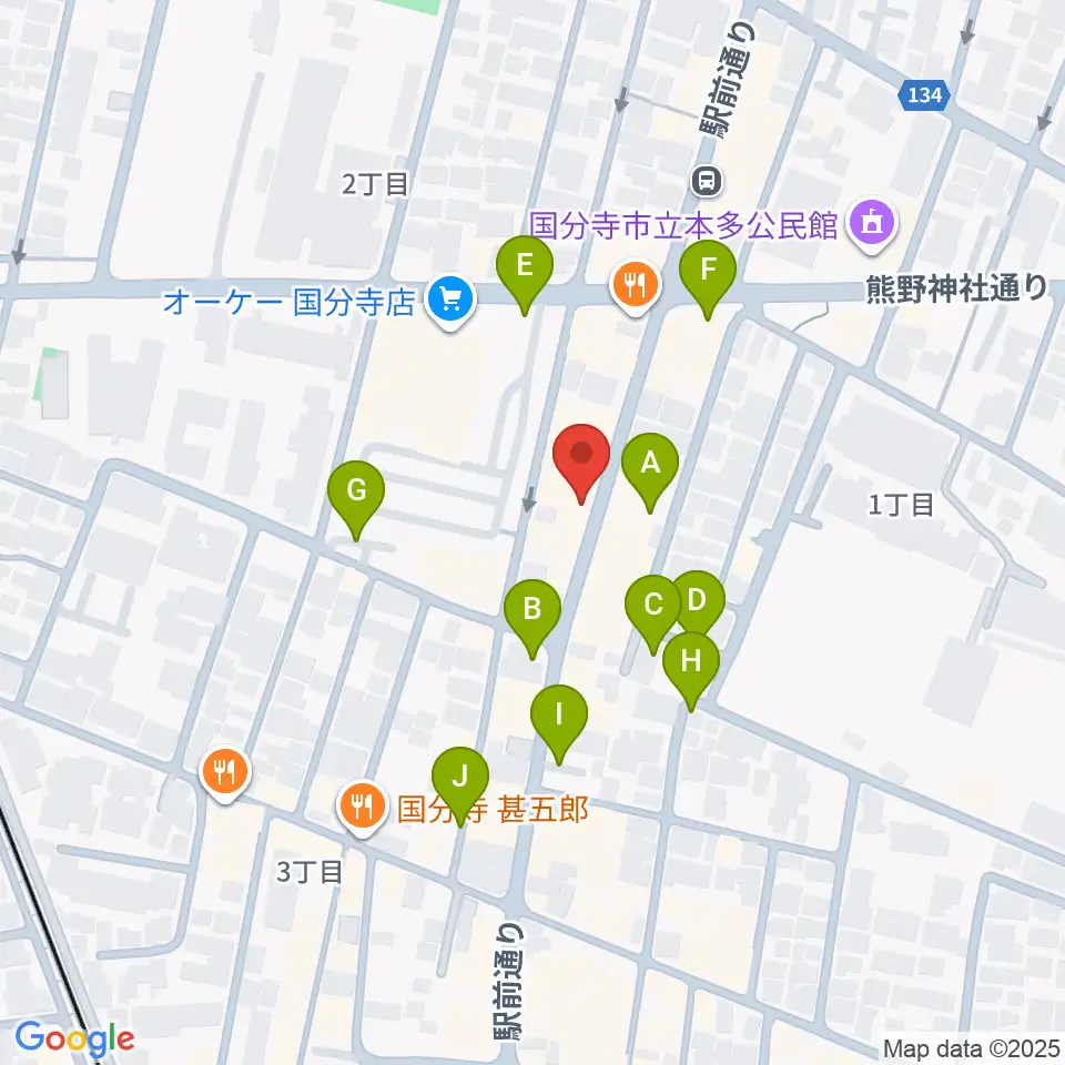 ファーストアヴェニュースタジオ周辺の駐車場・コインパーキング一覧地図