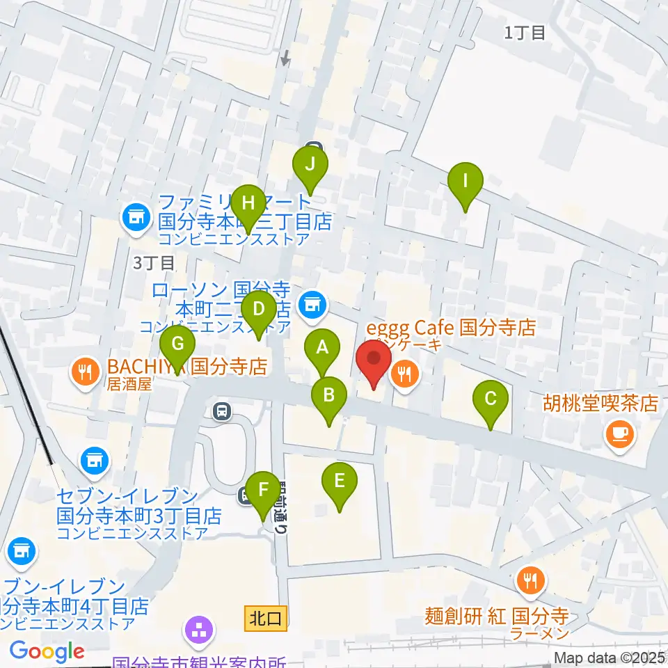 宮地楽器 国分寺北センター周辺の駐車場・コインパーキング一覧地図