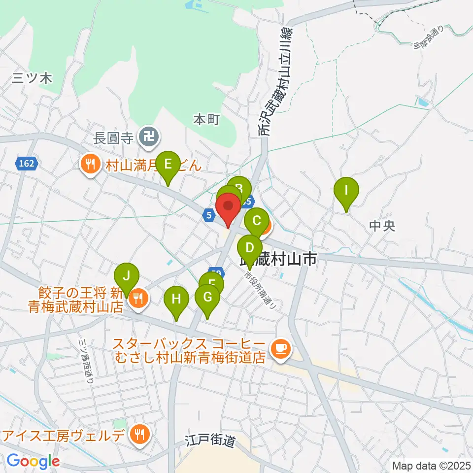 宮地楽器 武蔵村山センター周辺の駐車場・コインパーキング一覧地図