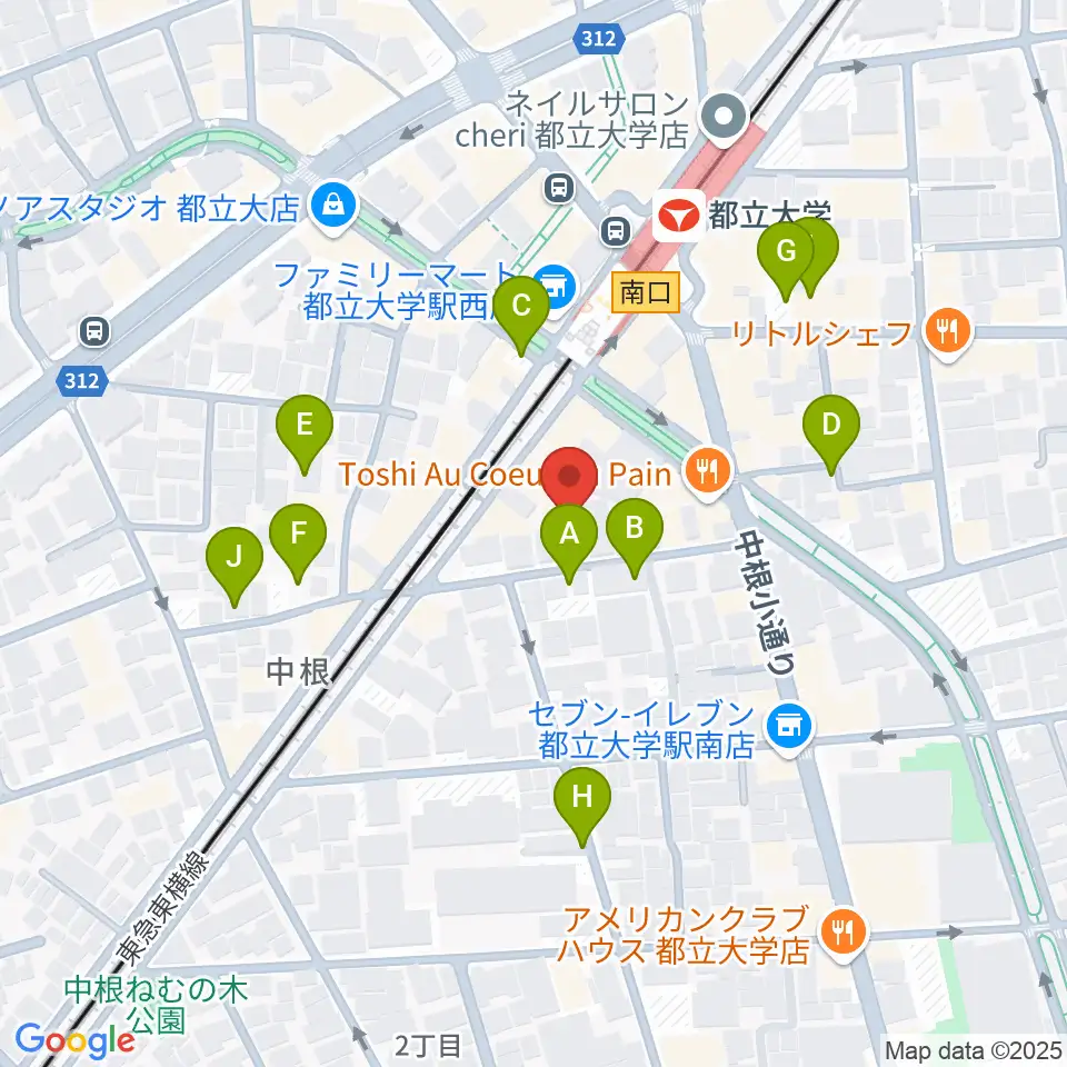 宮地楽器 都立大(目黒)センター周辺の駐車場・コインパーキング一覧地図