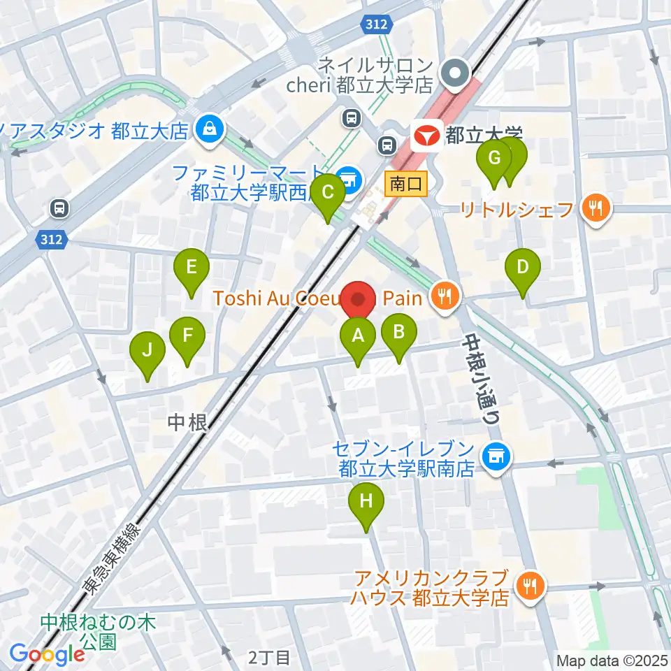宮地楽器 都立大(目黒)センター周辺の駐車場・コインパーキング一覧地図