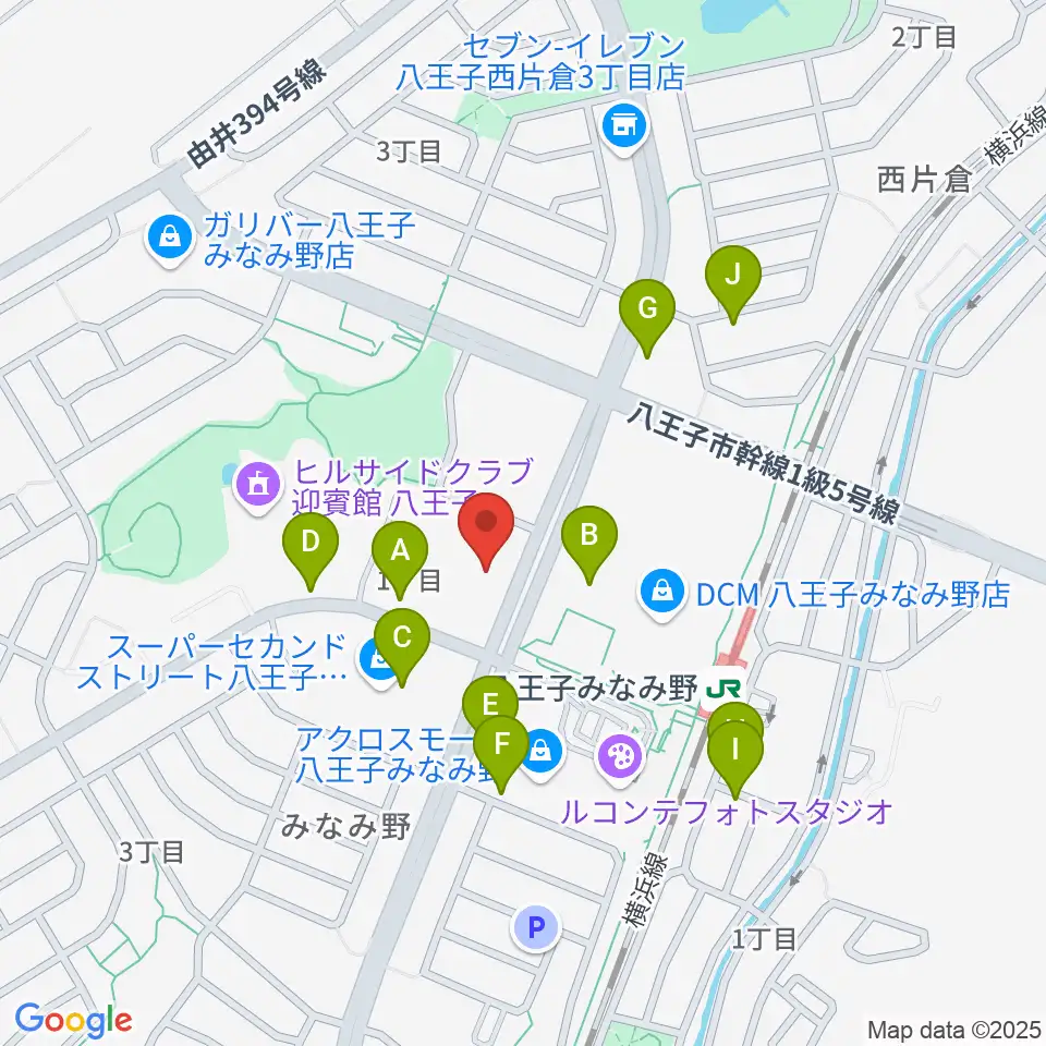 宮地楽器 八王子みなみ野センター周辺の駐車場・コインパーキング一覧地図
