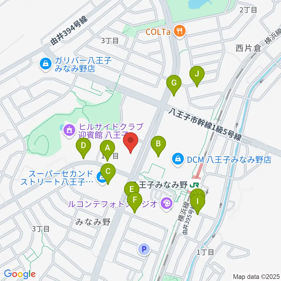 宮地楽器 八王子みなみ野センター周辺の駐車場・コインパーキング一覧地図