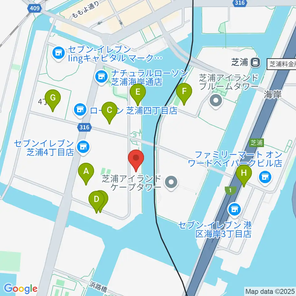 東京ジャズ音楽教室周辺の駐車場・コインパーキング一覧地図