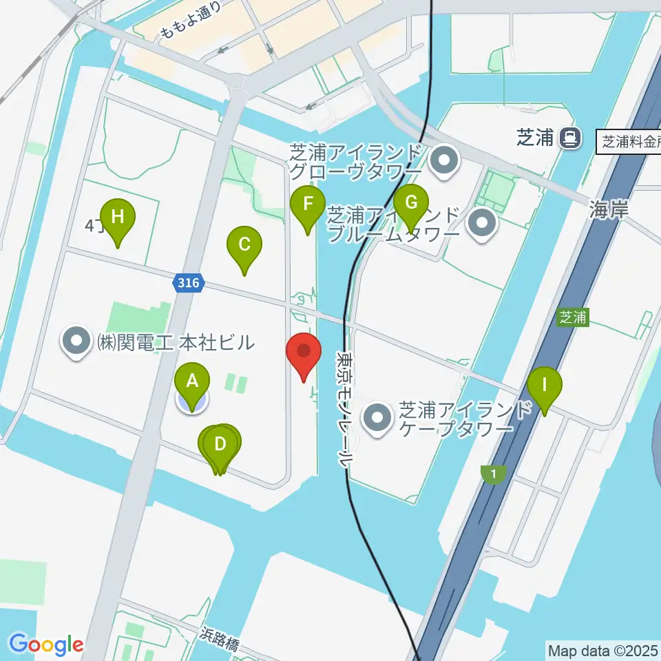 東京ジャズ音楽教室周辺の駐車場・コインパーキング一覧地図