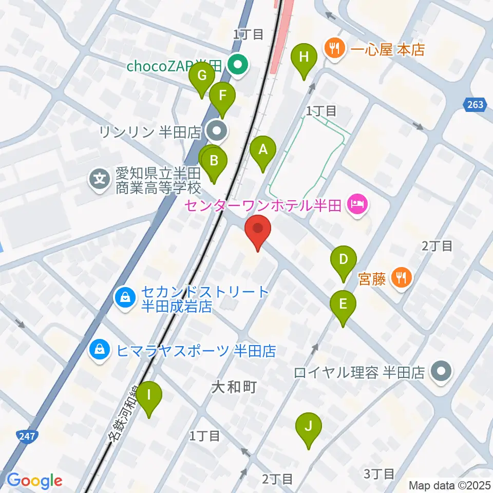 山本楽器周辺の駐車場・コインパーキング一覧地図