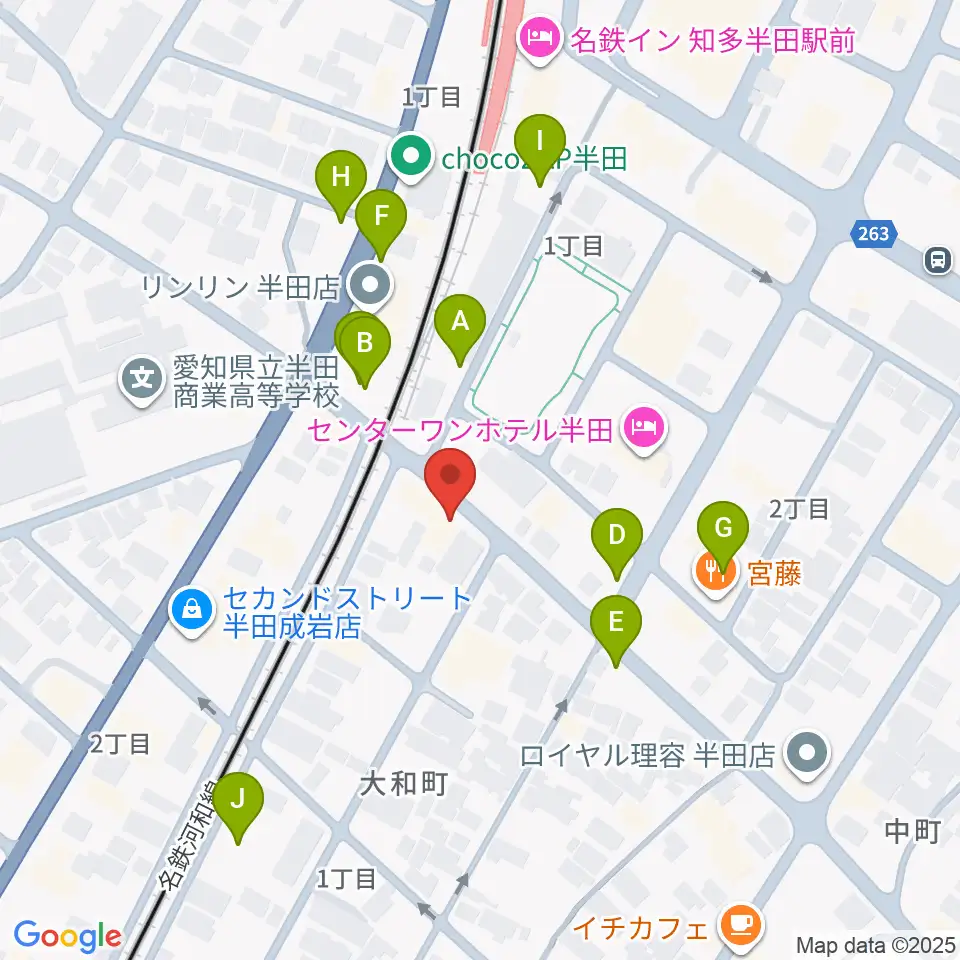 山本楽器周辺の駐車場・コインパーキング一覧地図