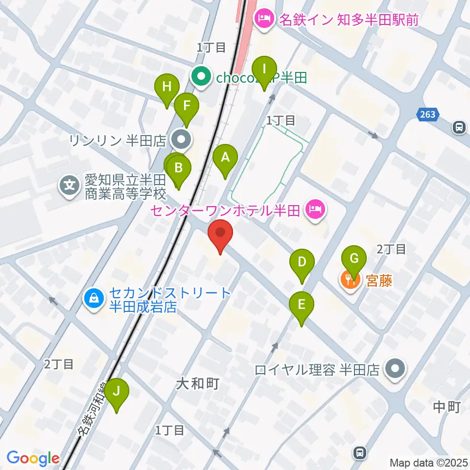 山本楽器周辺の駐車場・コインパーキング一覧地図