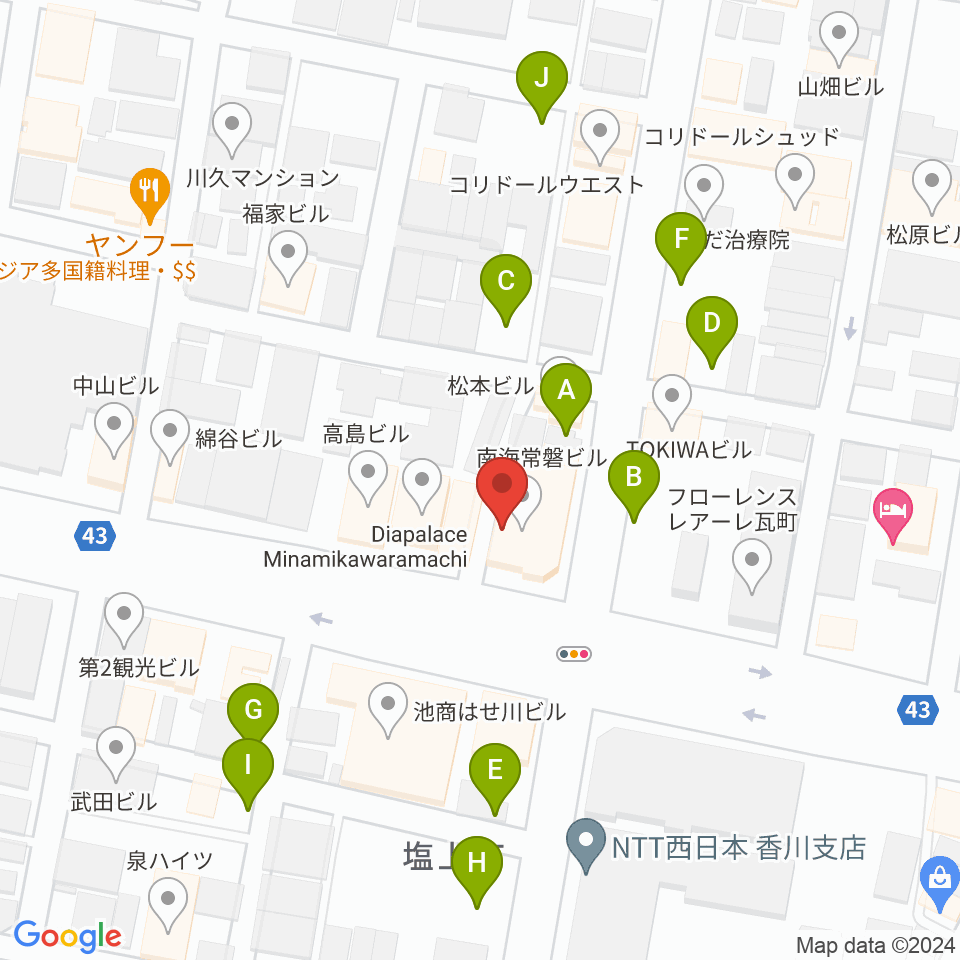 studio SUMUS周辺の駐車場・コインパーキング一覧地図