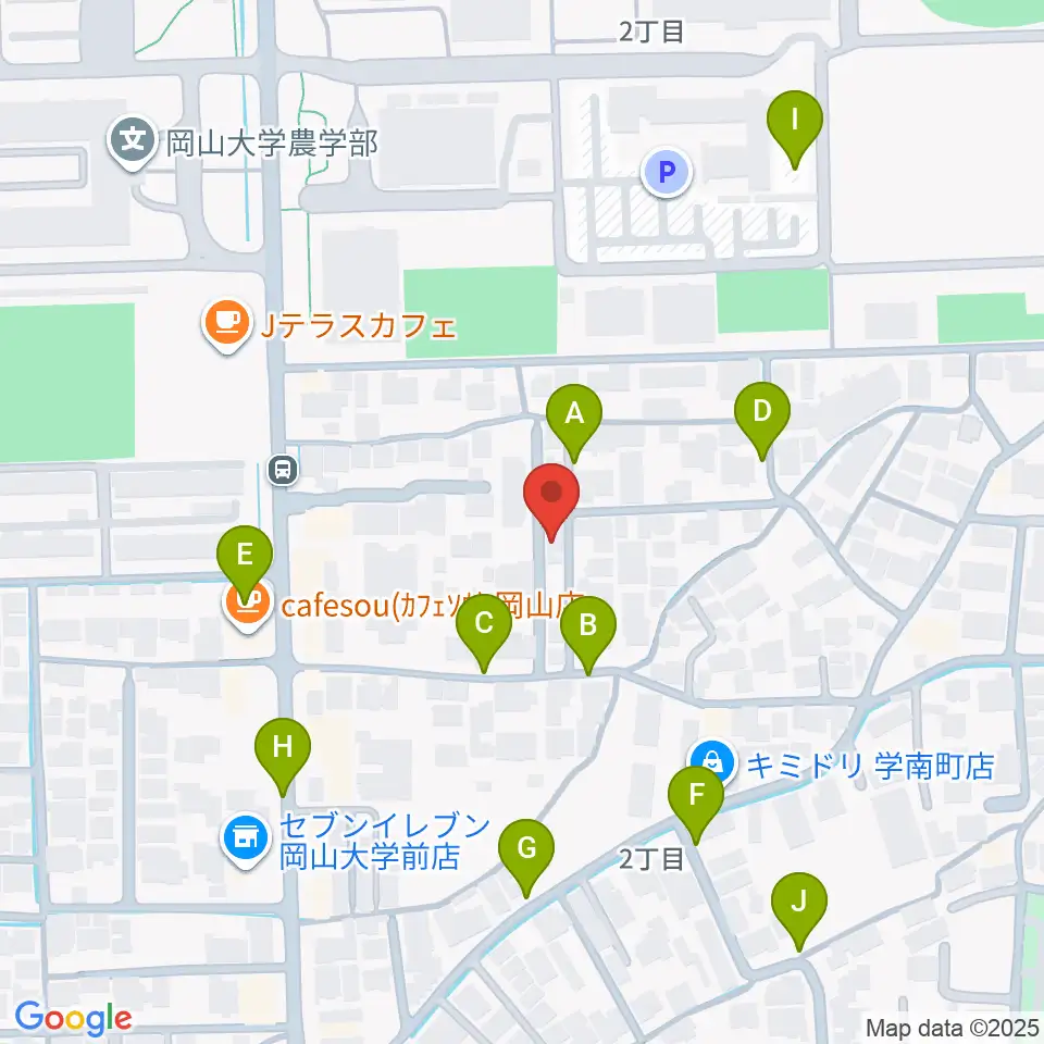 ピアノレンタルスタジオ アーデル周辺の駐車場・コインパーキング一覧地図