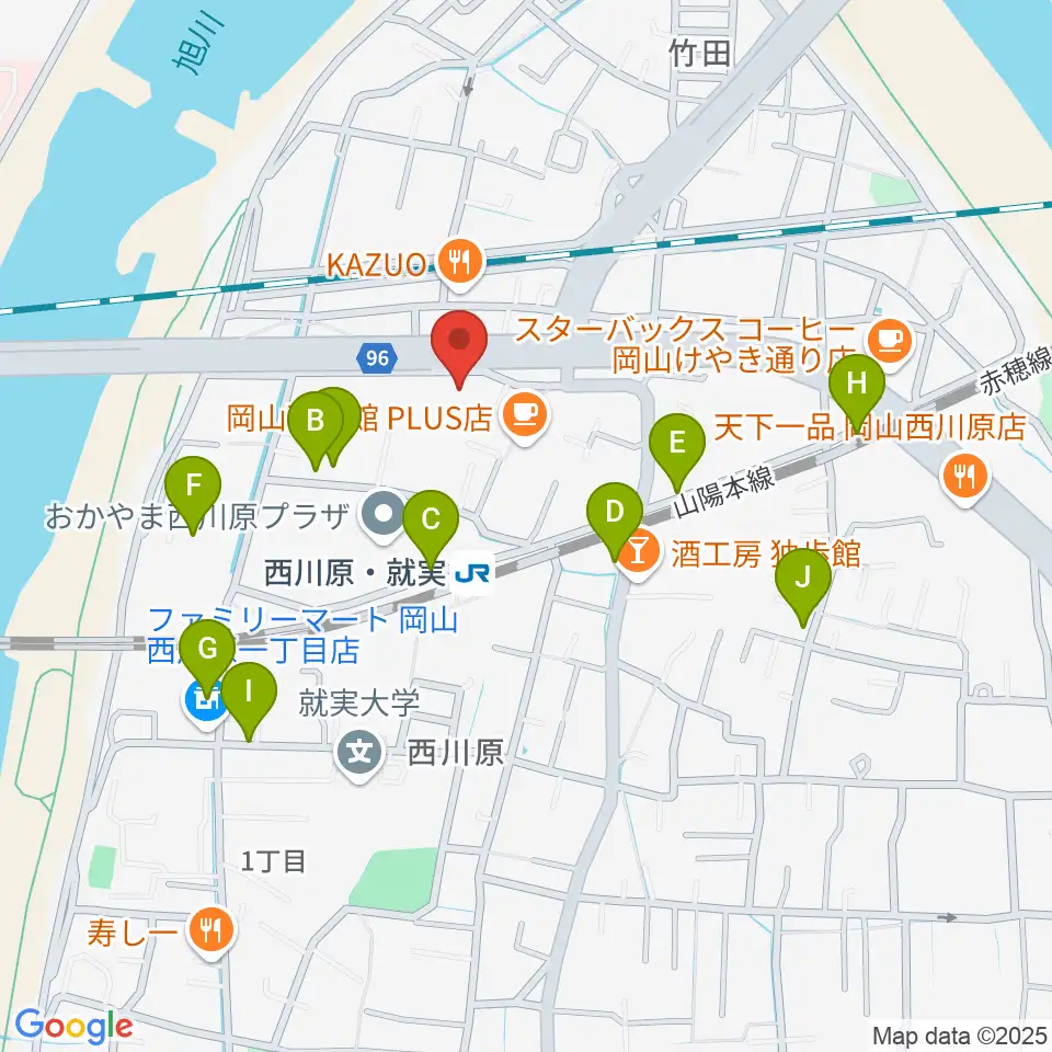 ラッシュミュージックアカデミー周辺の駐車場・コインパーキング一覧地図
