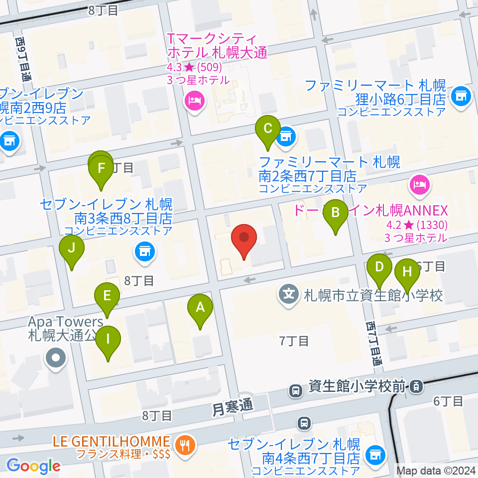 井関楽器周辺の駐車場・コインパーキング一覧地図