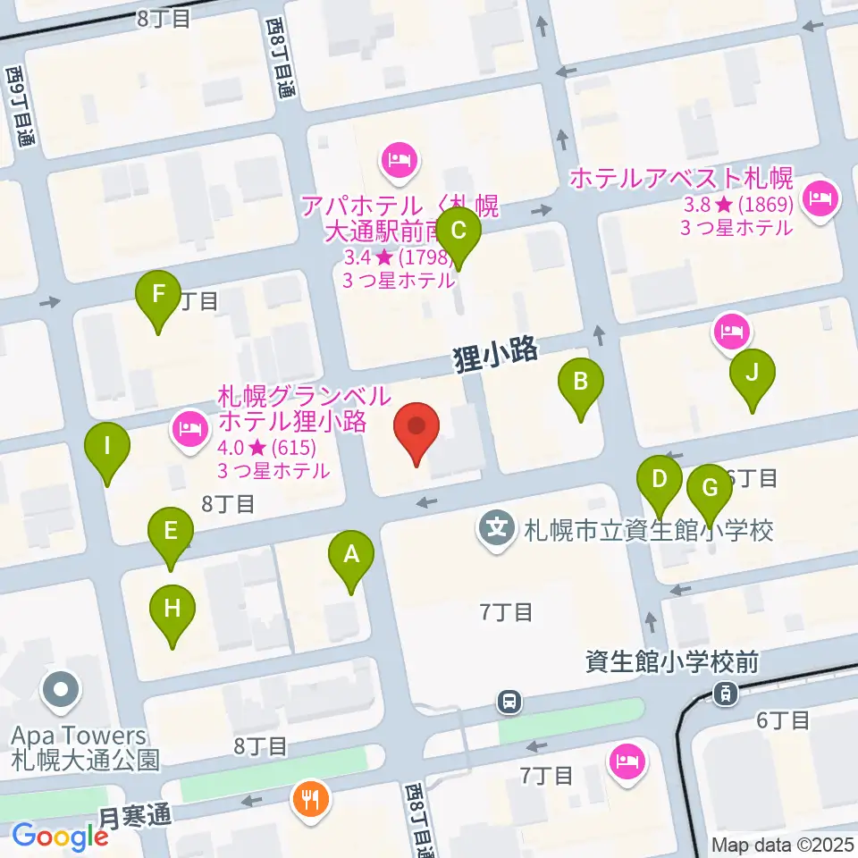 井関楽器周辺の駐車場・コインパーキング一覧地図