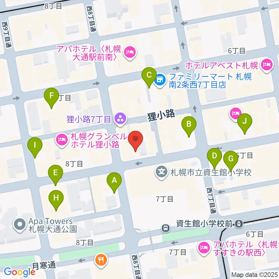 井関楽器周辺の駐車場・コインパーキング一覧地図