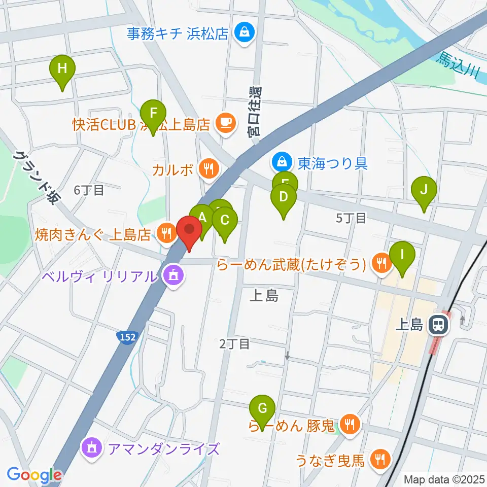 アオイ楽器店周辺の駐車場・コインパーキング一覧地図