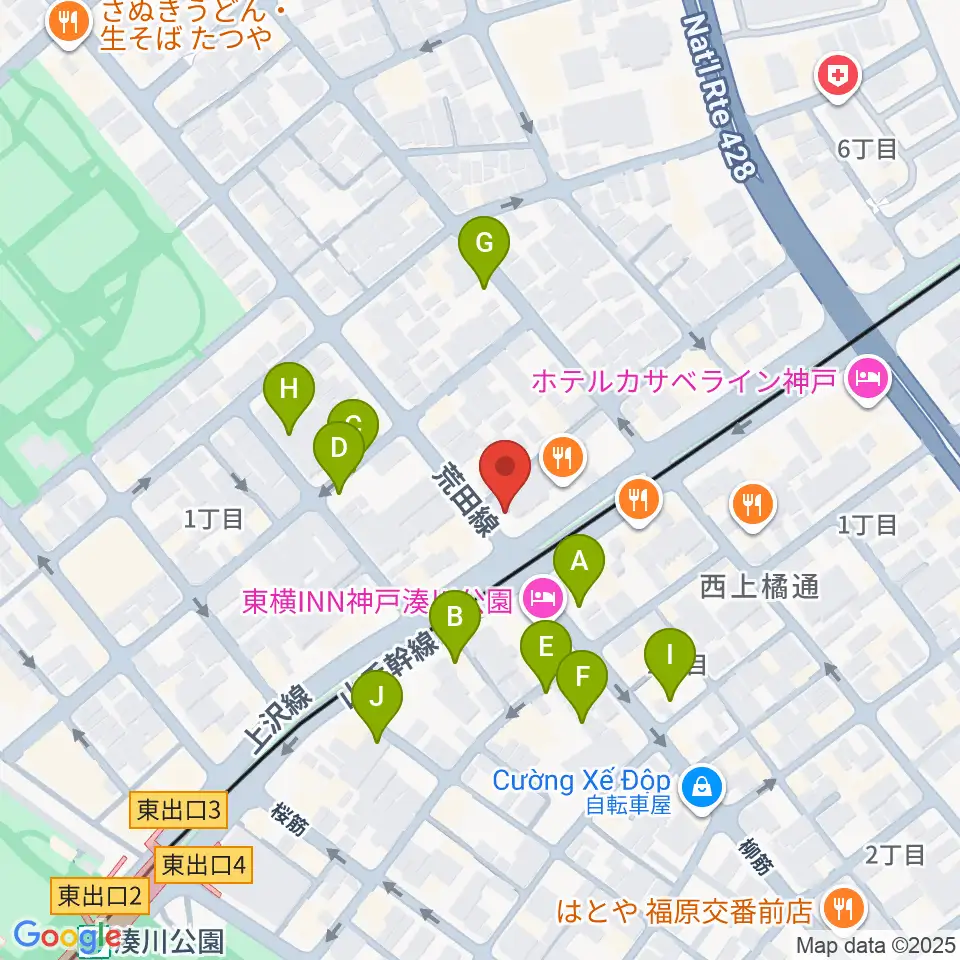 きどやバイオリン工房周辺の駐車場・コインパーキング一覧地図