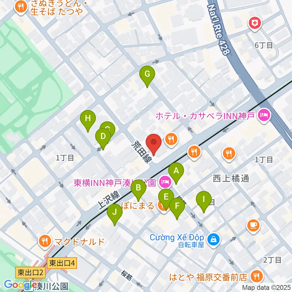 きどやバイオリン工房周辺の駐車場・コインパーキング一覧地図
