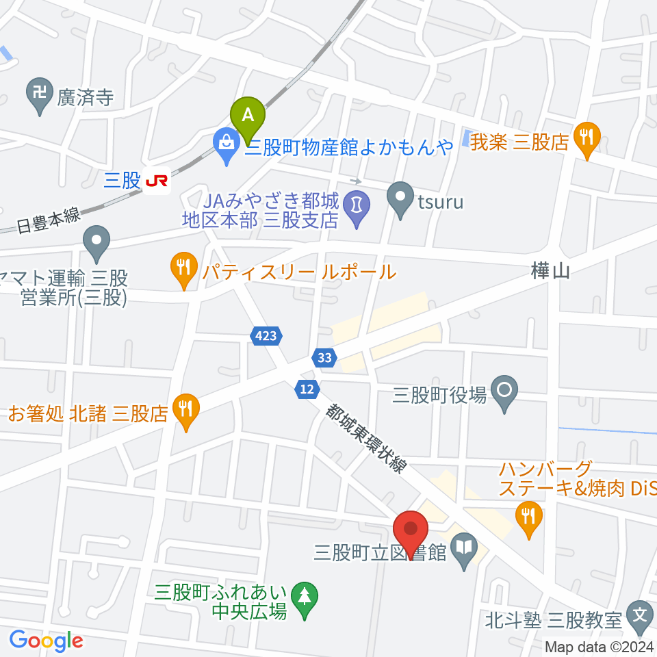 三股町立文化会館周辺の駐車場・コインパーキング一覧地図