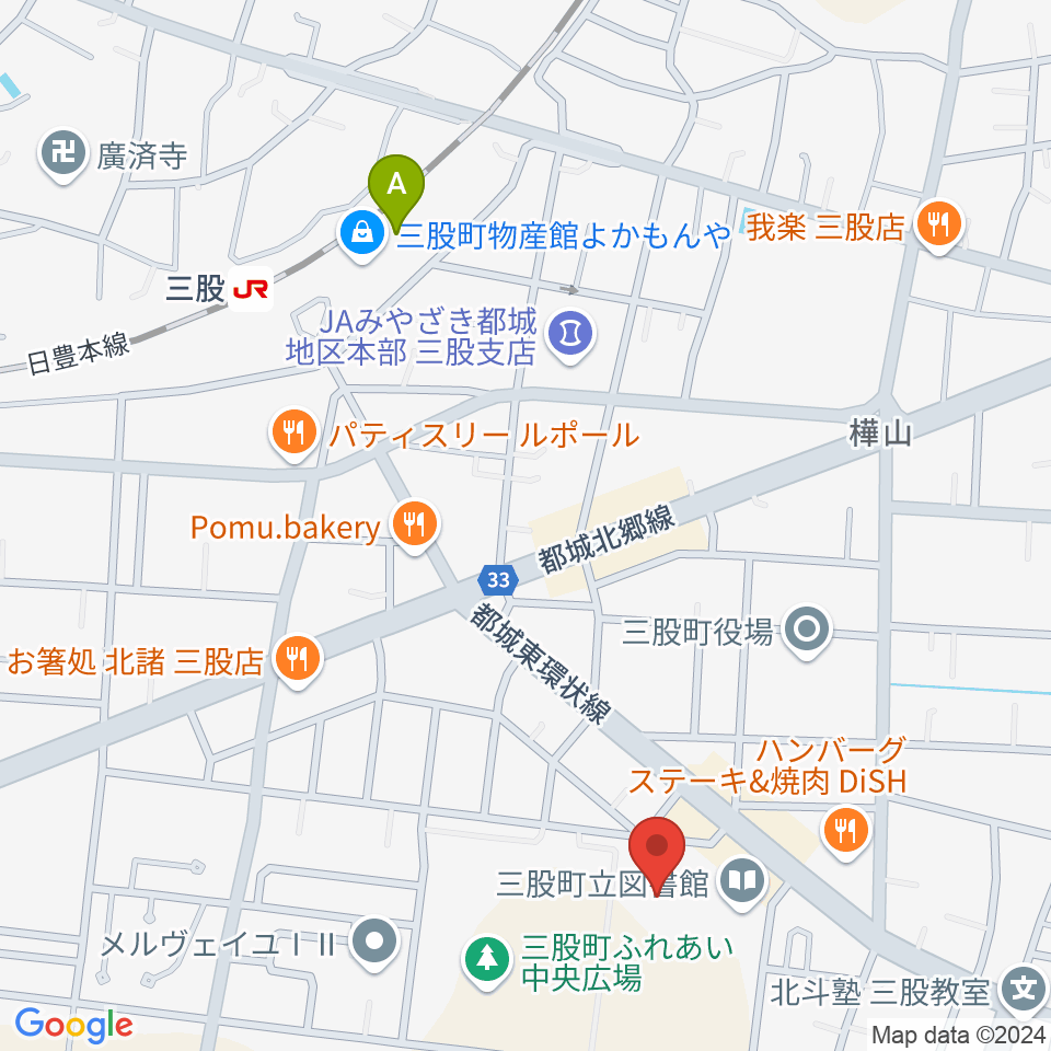 三股町立文化会館周辺の駐車場・コインパーキング一覧地図