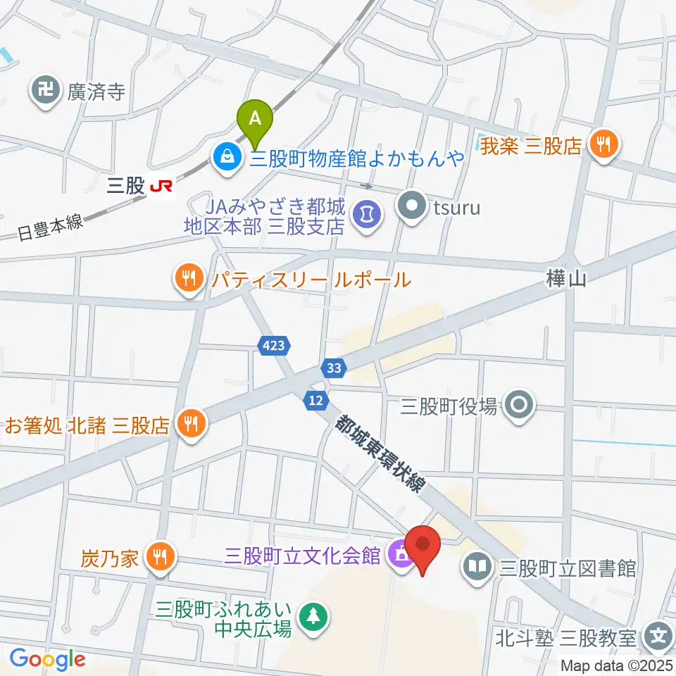 三股町立文化会館周辺の駐車場・コインパーキング一覧地図