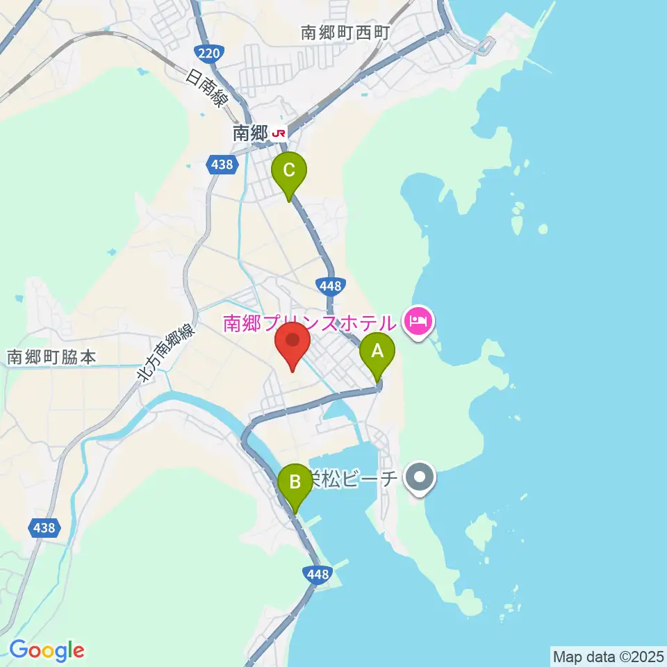 日南市南郷ハートフルセンター周辺の駐車場・コインパーキング一覧地図