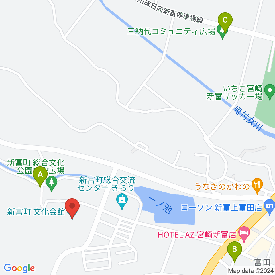 新富町文化会館周辺の駐車場・コインパーキング一覧地図