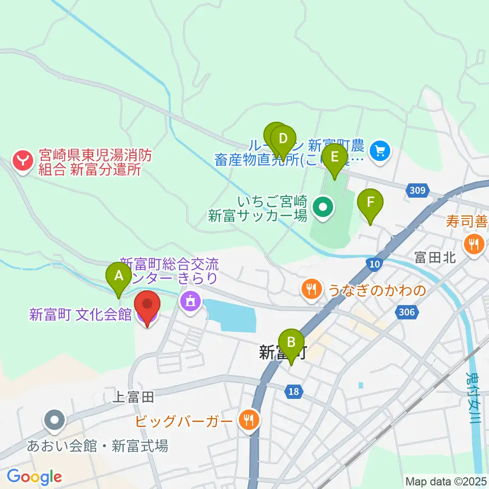 新富町文化会館周辺の駐車場・コインパーキング一覧地図