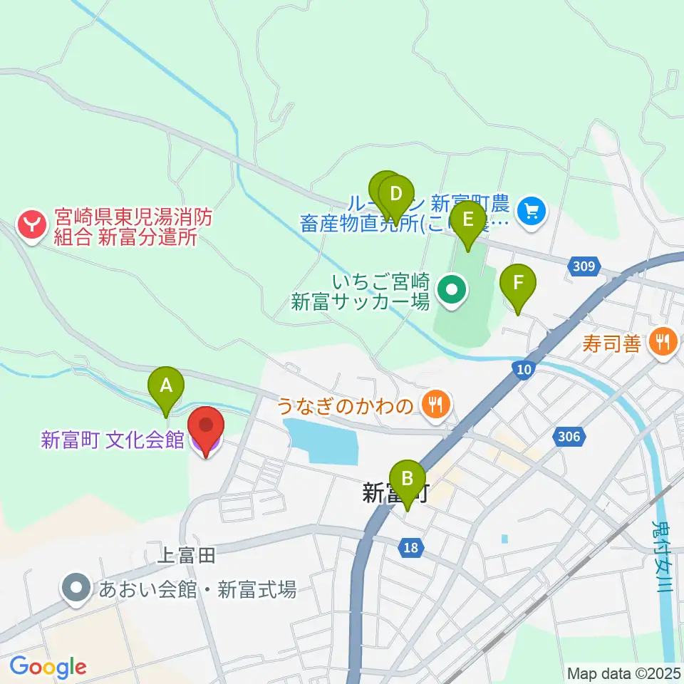 新富町文化会館周辺の駐車場・コインパーキング一覧地図