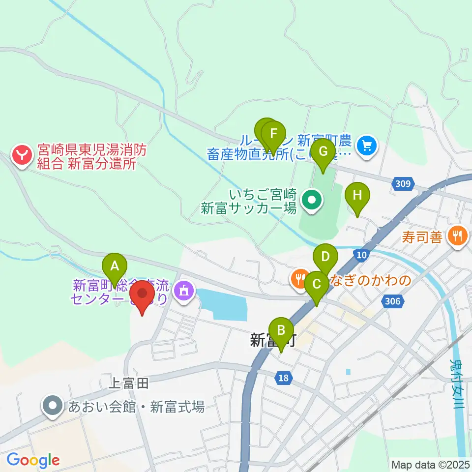 新富町文化会館周辺の駐車場・コインパーキング一覧地図
