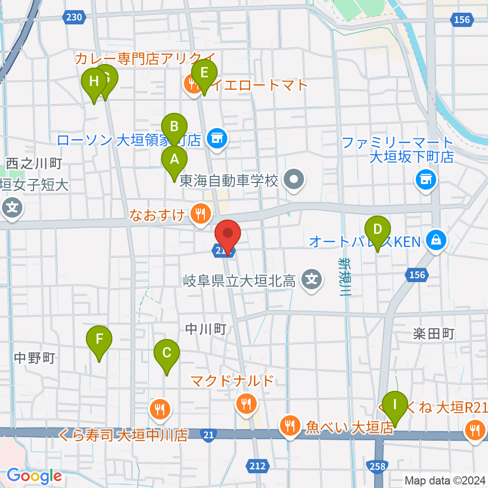 スタジオPAO周辺の駐車場・コインパーキング一覧地図