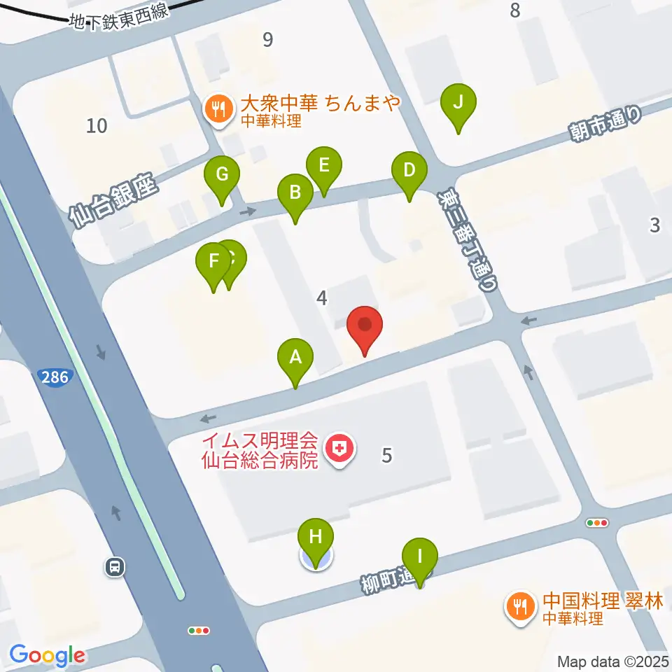 桐朋学園 子供のための音楽教室 仙台教室周辺の駐車場・コインパーキング一覧地図