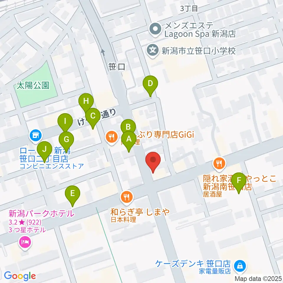 桐朋 子供のための音楽教室 新潟教室周辺の駐車場・コインパーキング一覧地図