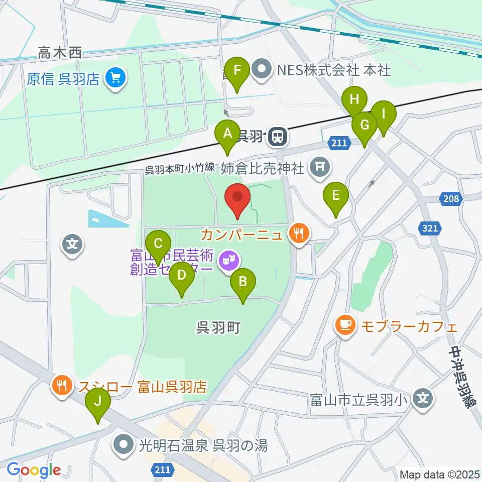 桐朋 子供のための音楽教室 富山教室周辺の駐車場・コインパーキング一覧地図