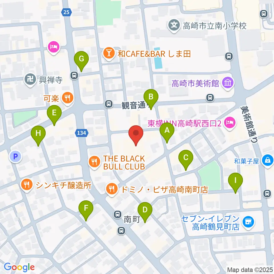 桐朋 子供のための音楽教室 高崎教室周辺の駐車場・コインパーキング一覧地図